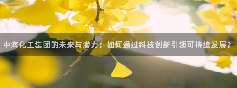 球盟会app最新地址在哪里：中海化工集团的未来与潜力：如何通