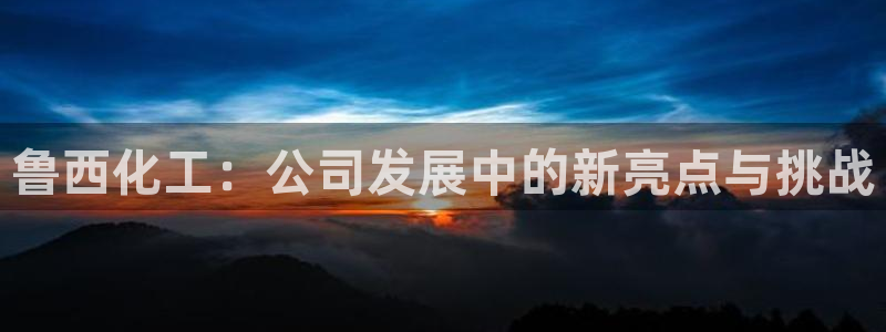 球盟会网页版登陆：鲁西化工：公司发展中的