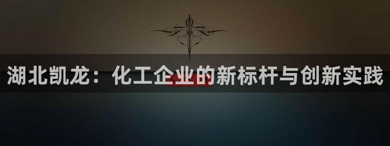 球盟会进不去：湖北凯龙：化工企业的新标杆与创新实践