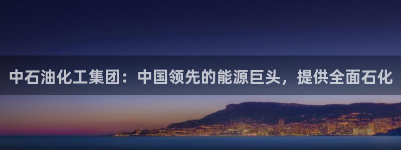 球盟会能退钱吗：中石油化工集团：中国领先的能源巨头，提供全面