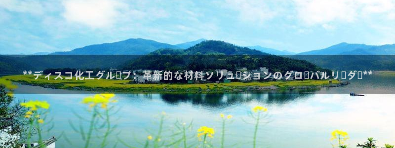 球盟会能提现吗：**ディスコ化工グループ：革新的な材料ソリュ
