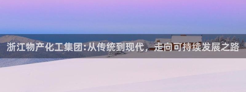 球盟会网址：浙江物产化工集团:从传统到现代，走向可持续发展之